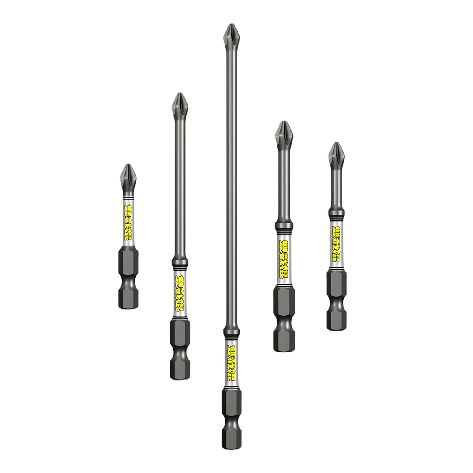 Screwdriver Set - Boorschroevendraaierbitset 5-delige robuuste roestvrije boorbits combinatiegereedschapset