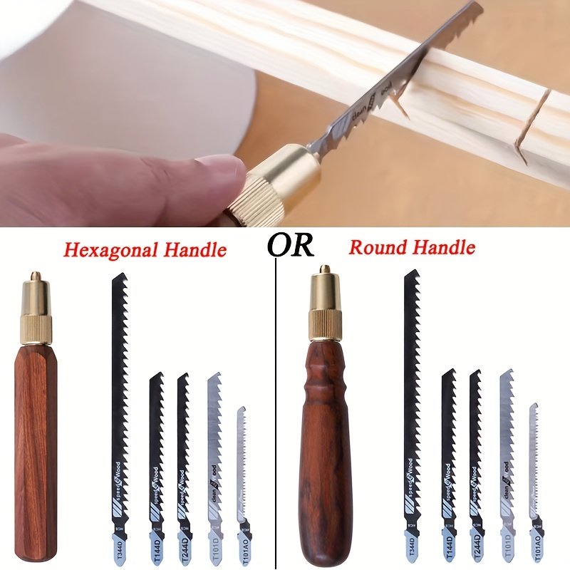 Hacksaw - 1 set mini afneembare handzaag rond/zeshoekig