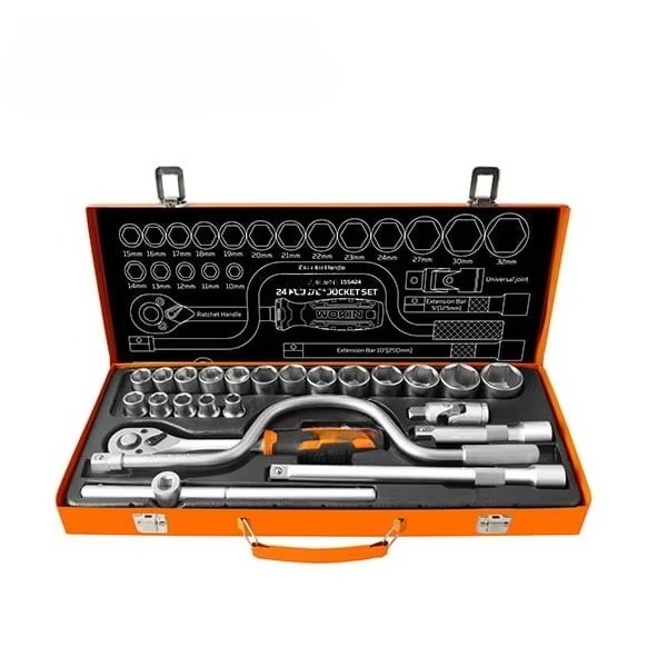 Socket Wrench - 155424 24-delige 1/2 inch gereedschapssleutelset