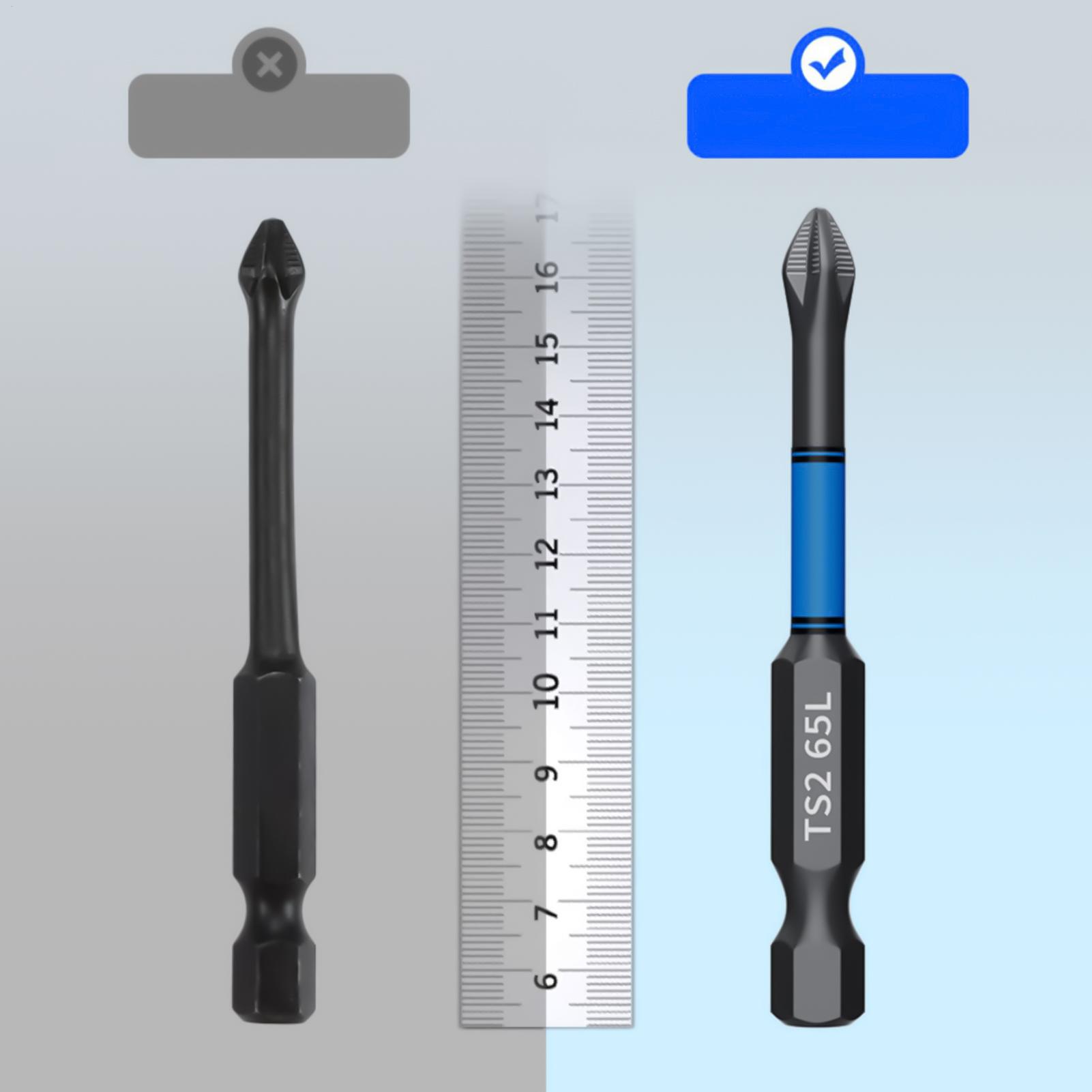 Screwdriver Set - Boorschroevendraaierbitset 6-delig magnetisch zwaar uitgevoerd boorgereedschap