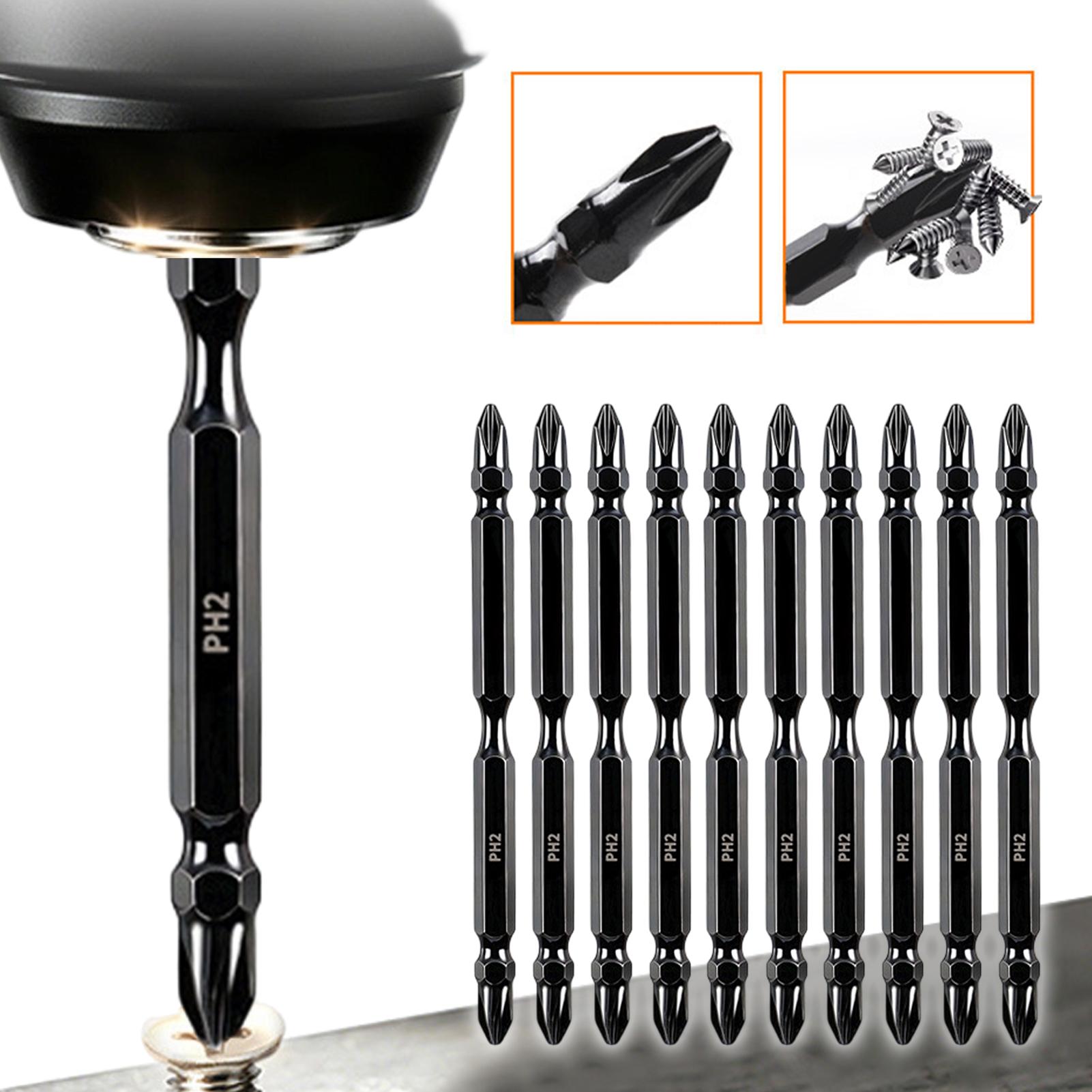 Screwdriver Set - Magnetische bits Dubbelzijdige magnetische gefreesde boorkopset