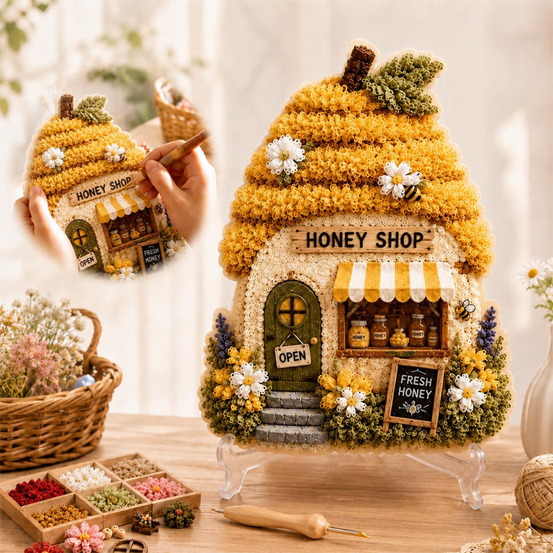 3D Mushroom House Poke Art DIY - Tool Set recensie en prijs