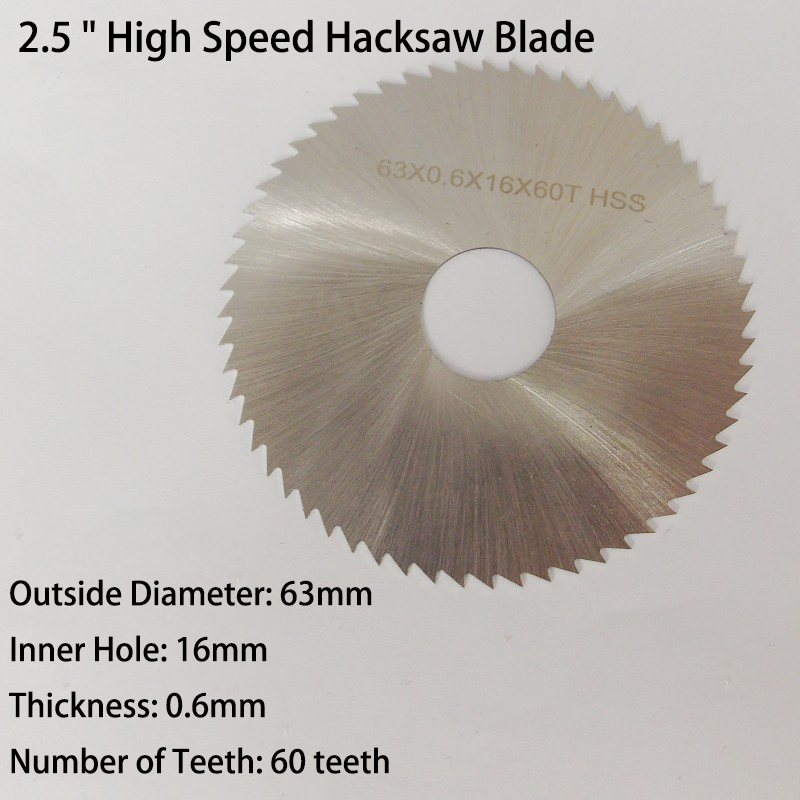 2.5Inch 63Mm Legering Hss High - Hacksaw recensie en prijs