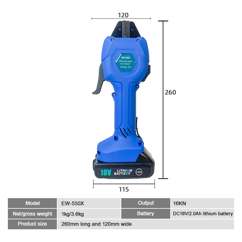 EW-50X Oplaadbare krimptang El - Pliers recensie en prijs